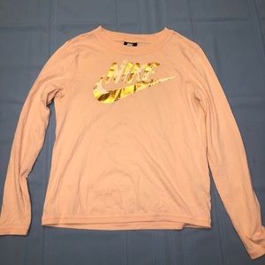Pink Nike Long Sleeve Tee